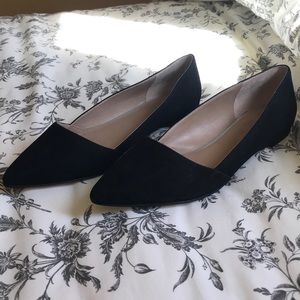Mix No. 6 Rowland Flat Black Suede Leather Size 9